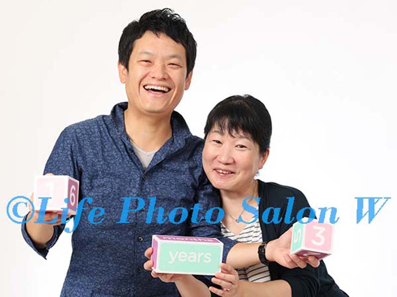 結婚記念の家族写真1